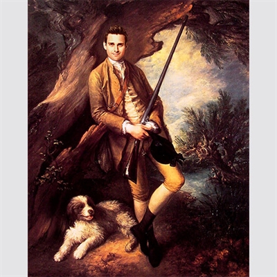 Personalized Masterpiece William with His Dog Amber from Photo,by myDaVinci - myDaVinci